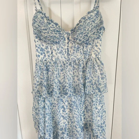 Birdy Grey Lola Blue Dreamy Chiffon Bridesmaid/ Wedding Guest Dress - Picture 3 of 6